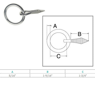 Marine Ring Nail Link Connect Yacht Sailing Welded Ring, T316 Stainless Steel