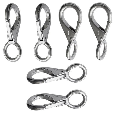 Stainless Steel Fixed Eye Boat Snap Hook Marine Grade 316