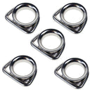 1/4" Marine Boat D Ring Thimble Wire Rope Sailing Yacht, Stainless Steel T316