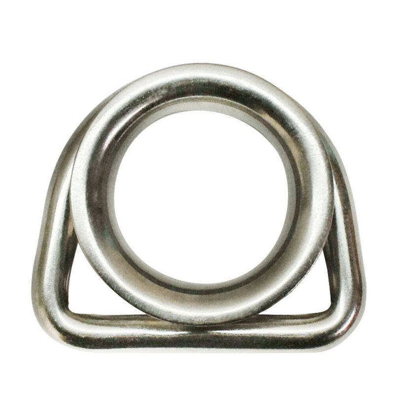 1/4" Marine Boat D Ring Thimble Wire Rope Sailing Yacht, Stainless Steel T316