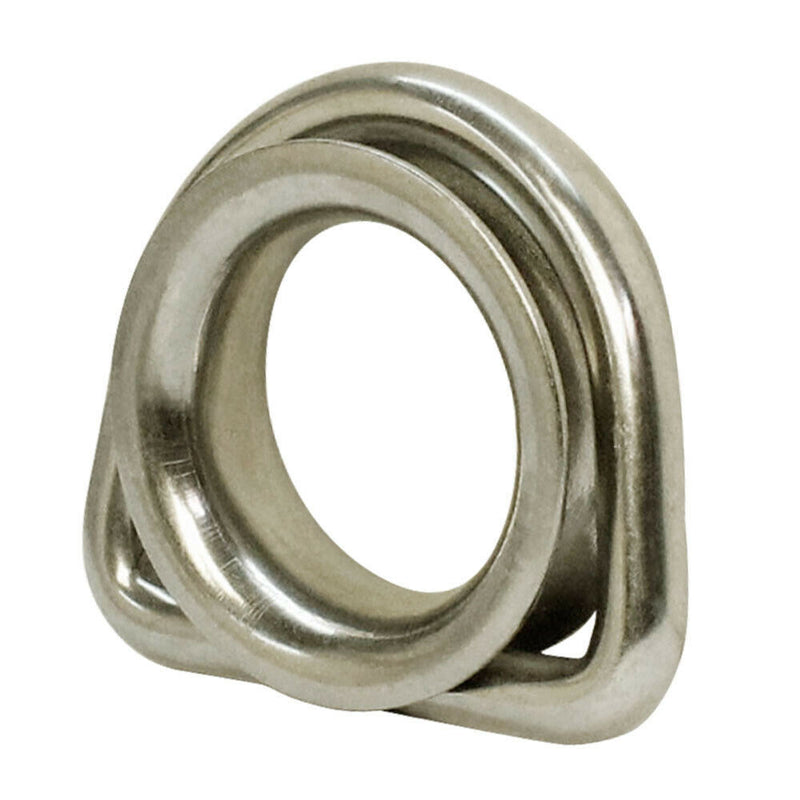 1/4" Marine Boat D Ring Thimble Wire Rope Sailing Yacht, Stainless Steel T316