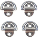 Stainless Steel 316 Folding Pad Eye D Ring Tie Down 3/16" Marine Grade