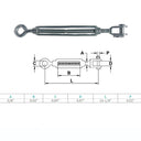 Marine Grade Stainless Steel Jaw Eye Turnbuckle for Cable Rope