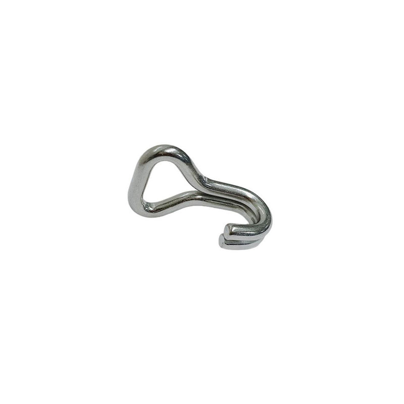 1" Marine Grade J Web Hook J Hook Rigging Stainless Steel 400 Lbs Loading Capacity