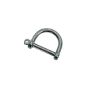 Wide D-Shackle With Screw Pin Marine Grade Stainless Steel T316