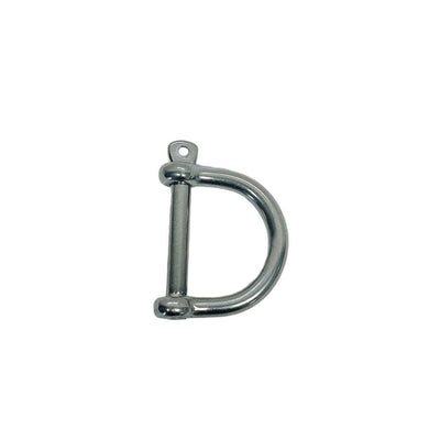 Wide D-Shackle With Screw Pin Marine Grade Stainless Steel T316