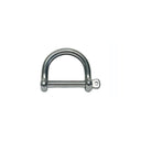 Wide D-Shackle With Screw Pin Marine Grade Stainless Steel T316