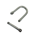 Wide D-Shackle With Screw Pin Marine Grade Stainless Steel T316