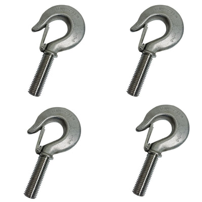 1/2", 5/8", 3/4", 7/8" Marine Boat Threaded Shank Hook Drop Forged Hook Stainless Steel T316