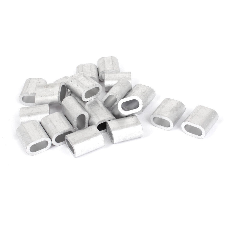 10 Pc Marine Stainless Steel T316 Oval Sleeve for Wire Rope Cable Clip Tube Fitting