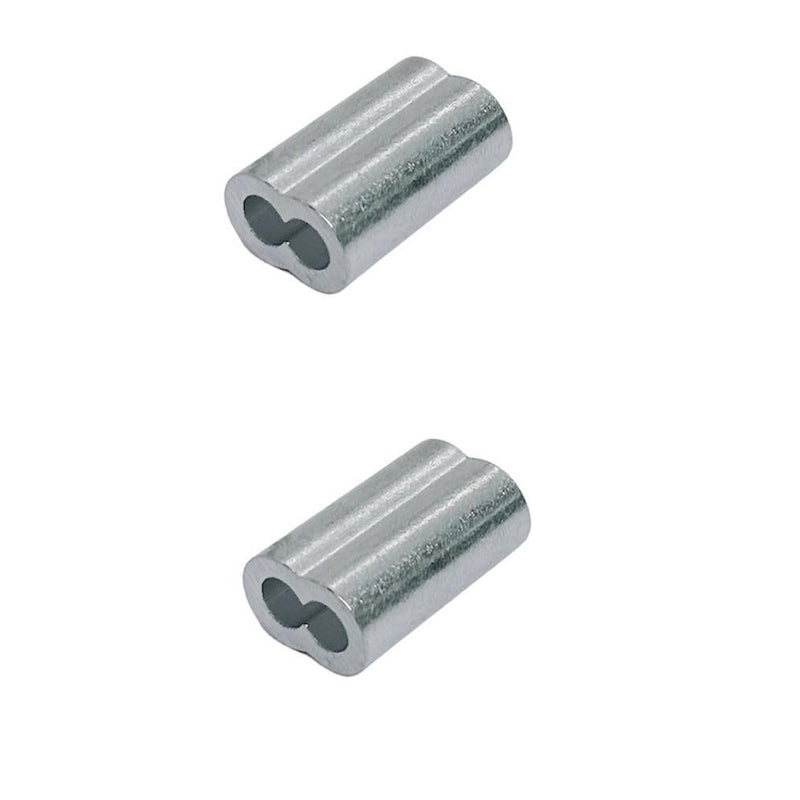 Aluminum Crimping Loop Sleeve Wire Rope Sleeves Double Barrel Ferrule