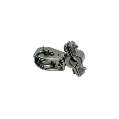 Marine Boat 1" Cable Block Swivel Sheave Wire Rope Cable Stainless Steel T304