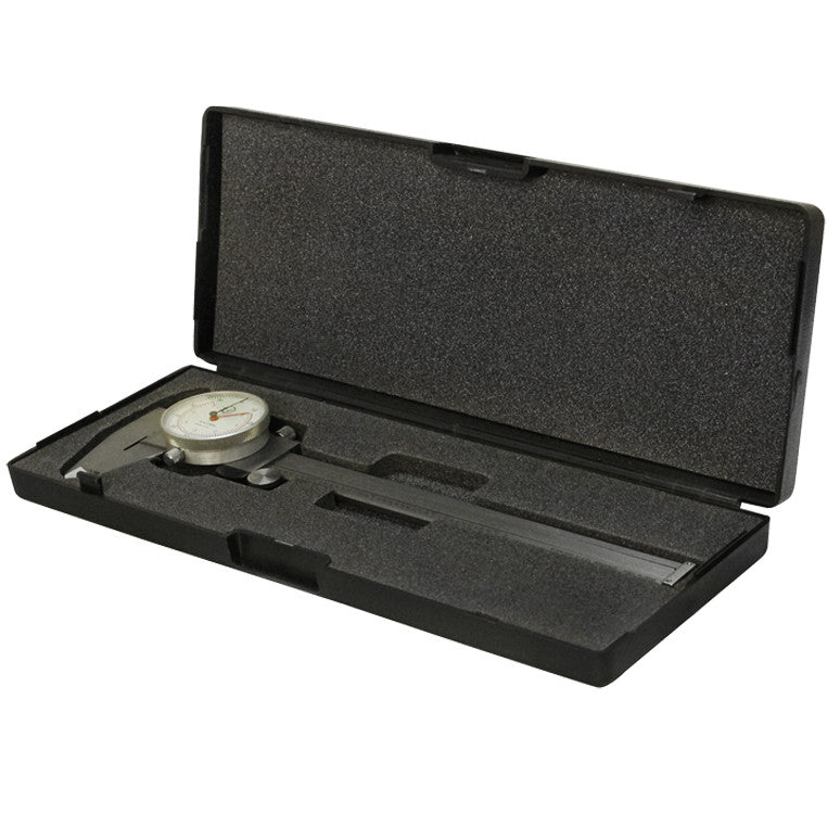 6" Shockproof Dual Reading Dial Caliper Stainless Steel Accurate to 0.001"