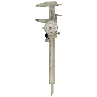 6" Shockproof Dual Reading Dial Caliper Stainless Steel Accurate to 0.001"