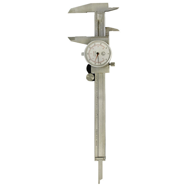 6" Shockproof Dual Reading Dial Caliper Stainless Steel Accurate to 0.001"