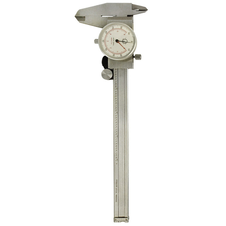 6" Shockproof Dual Reading Dial Caliper Stainless Steel Accurate to 0.001"