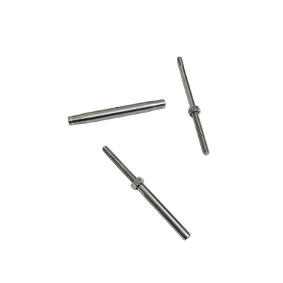 Marine Thread Rod & Swage Stud Turnbuckle For Cable Wire Rope T316 Stainless Steel