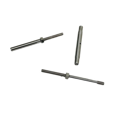 Marine Thread Rod & Swage Stud Turnbuckle For Cable Wire Rope T316 Stainless Steel