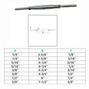 Thread Swage Stud & Stud Pipe Turnbuckle For Wire Cable Stainless Steel T316
