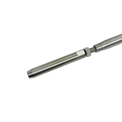 Marine Thread Fork & Swage Stud Turnbuckle For 1/8", 3/16", 1/4" Cable Stainless Steel T316