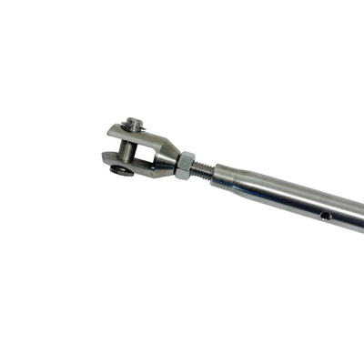 Marine Thread Fork & Swage Stud Turnbuckle For 1/8", 3/16", 1/4" Cable Stainless Steel T316