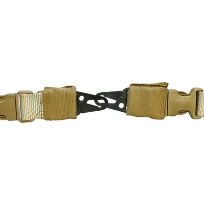 TAN Stryke Tactical Single Two Point Bungee Rifle Sling Strap Made in USA