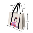 Reusable Grocery Bags Set of 9 Lightweight Recycling Shopping Totes with Long Handle Durable Portable Shopper Baggies