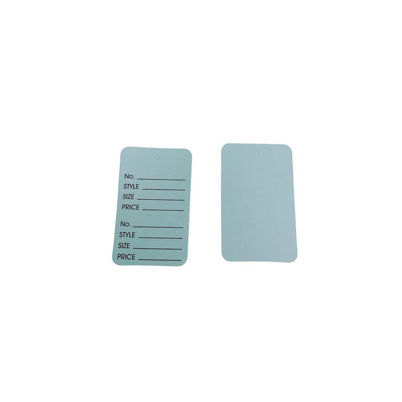 LIGHT BLUE 1000 PCS Large Perforated Hang Price Tags Clothing Size Tags Label
