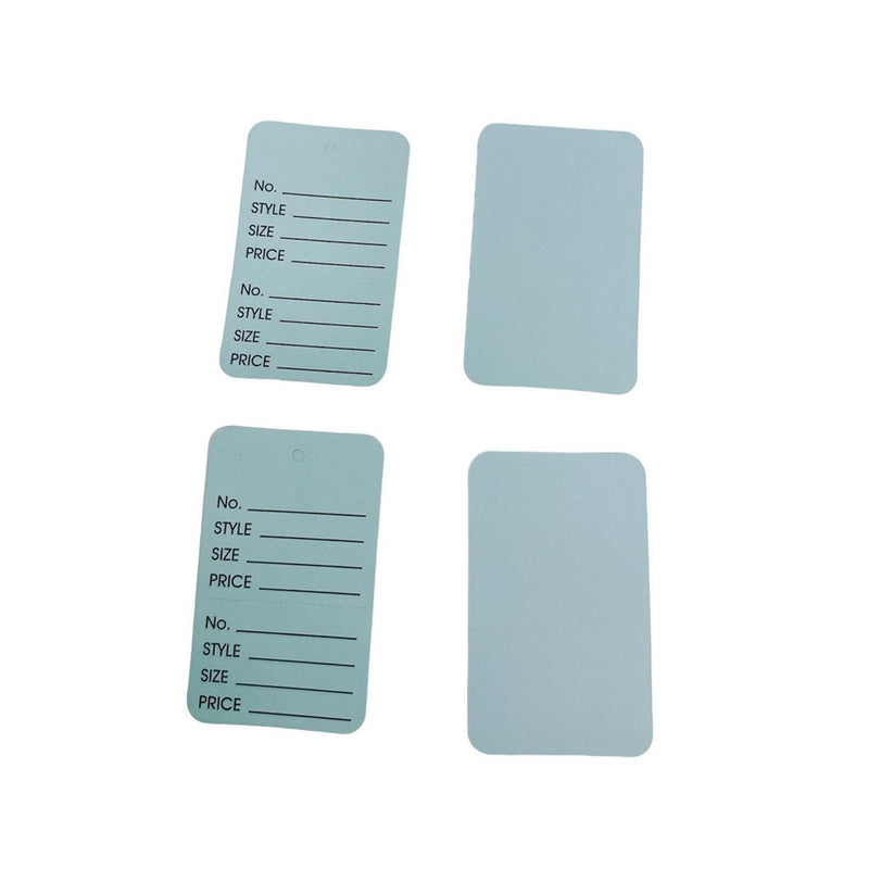 LIGHT BLUE 1000 PCS Large Perforated Hang Price Tags Clothing Size Tags Label