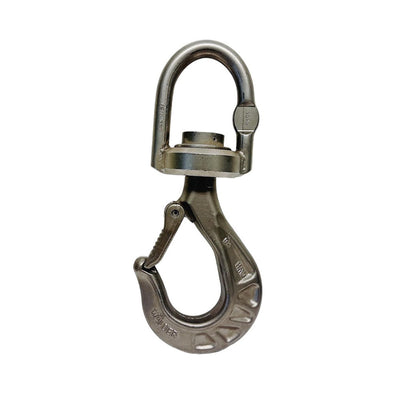 3/8" Overhead Eye Swivel Hook WLL 5000 Lbs Load Hook Stainless Steel T316