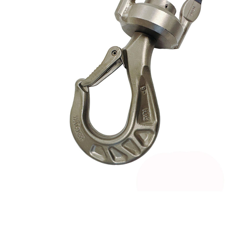 3/8" Overhead Eye Swivel Hook WLL 5000 Lbs Load Hook Stainless Steel T316