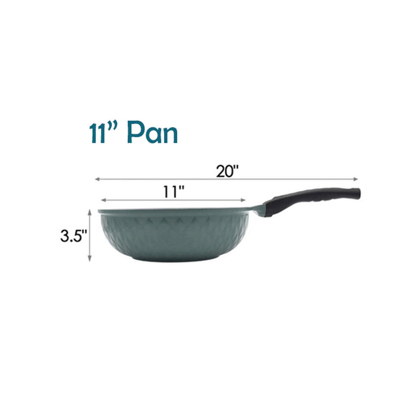 Ceramic Coating Interior and Exterior Cooking Wok, Cooking Pan Made In Korea