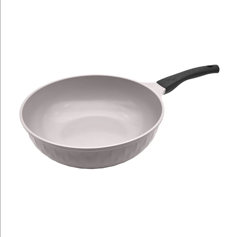 Ceramic Coating Interior and Exterior Cooking Wok, Cooking Pan Made In Korea