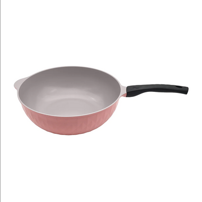 Ceramic Coating Interior and Exterior Cooking Wok, Cooking Pan Made In Korea