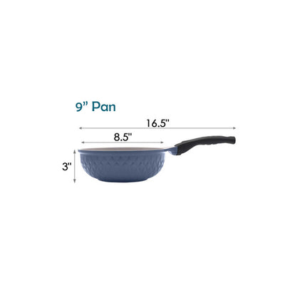 Ceramic Coating Interior and Exterior Cooking Wok, Cooking Pan Made In Korea