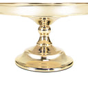 Classic Gold Dessert Cake Stand Display Plate Serving Tray 8-1/4"D x 4-3/4"H