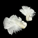 2 Pcs 4.5"L Artificial Peacock Bird Glitter Gems Foam Feather Crafts Christmas Ornament Decorations