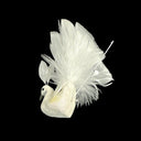 2 Pcs 4.5"L Artificial Peacock Bird Glitter Gems Foam Feather Crafts Christmas Ornament Decorations