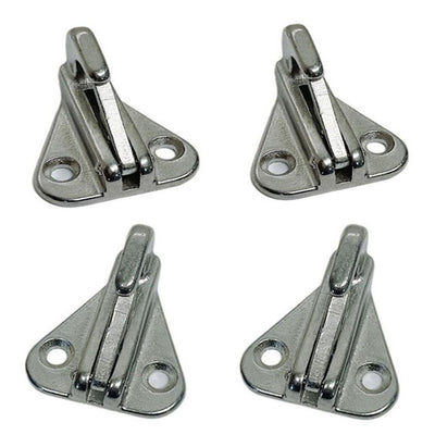 1-1/2" Snap Hook Spring Snap Type Fender Hanger Safety Hook Stainless Steel 4Pcs