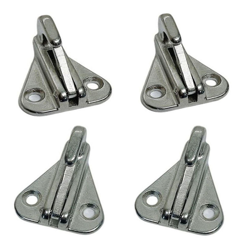 1-1/2" Snap Hook Spring Snap Type Fender Hanger Safety Hook Stainless Steel 4Pcs