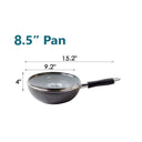 Non-Stick Frying Pan with Glass Lid – Cooking Skillet Pot for Kitchen Cookware Set