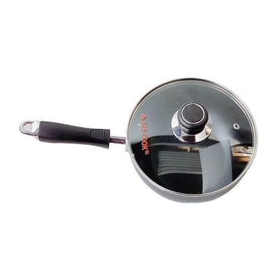 Nonstick Wok Frying Pan Saute Pan with Lid , Non Toxic Deep Fry Pan Ergonomic Plastic Handle