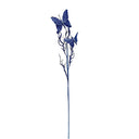 31" Artificial Glitter Butterflies Dead Twig Spray Window Insect Floral Decor Party Flower Arrangement - Blue