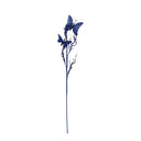 31" Artificial Glitter Butterflies Dead Twig Spray Window Insect Floral Decor Party Flower Arrangement - Blue
