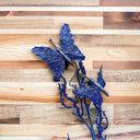 31" Artificial Glitter Butterflies Dead Twig Spray Window Insect Floral Decor Party Flower Arrangement - Blue
