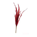 Burgundy Faux Feather Spray Artificial Flower Boho Decor Farmhouse Decor 24"