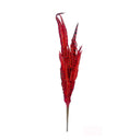 Burgundy Faux Feather Spray Artificial Flower Boho Decor Farmhouse Decor 24" 4Pc