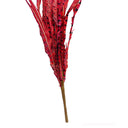Burgundy Faux Feather Spray Artificial Flower Boho Decor Farmhouse Decor 24" 4Pc