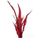 Burgundy Faux Feather Spray Artificial Flower Boho Decor Farmhouse Decor 24" 4Pc