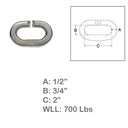 Marine Boat C Link Connector Link Chain Link WLL Lift Rig Stainless Steel T316